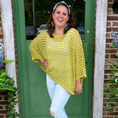 Load image into Gallery viewer, Avocado Eyelet Knit Sweater
