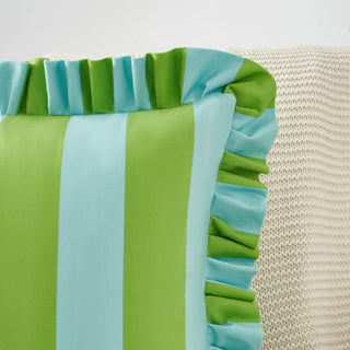 Indoor/Outdoor Pillow Covers Lime/Blue 22"