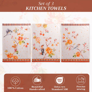 Kitchen Towels Cotton S/3 Prairie
