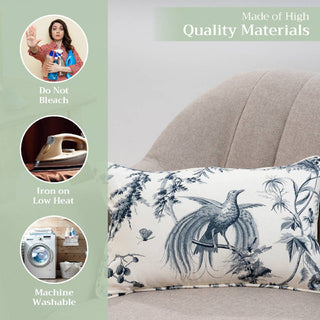 20x12 Throw Pillow Cover Paradise Blue