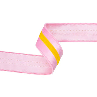 1.5" Velvet Pink w Yellow Ribbon