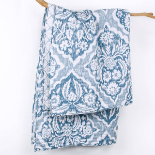 Becker Quilted Throw Blue