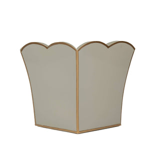 6" Square Cachepot Planter Taupe