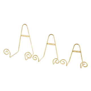 Gold Metal Scroll Easel