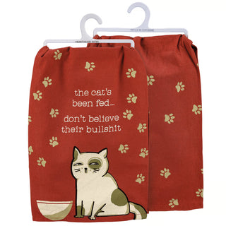 Towel Cat's Been Fed
