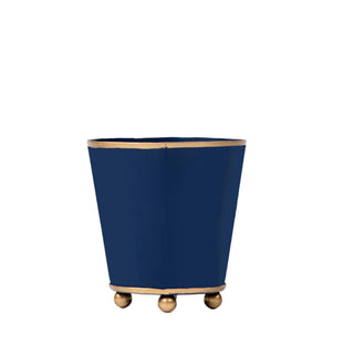 6" Round Cachepot Planter Indigo Blue