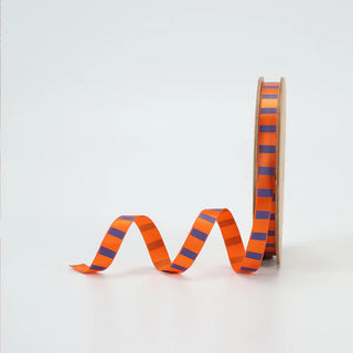 3/8" Orange Stripe Ribbon
