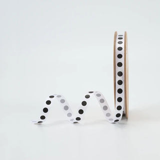 3/8" Black Dot Ribbon