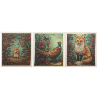 Fall Woodland Swedish Cloth S/3