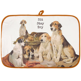 Sit Stay Dog Drying Mat