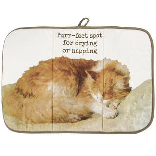 Purrfect Cat Drying Mat
