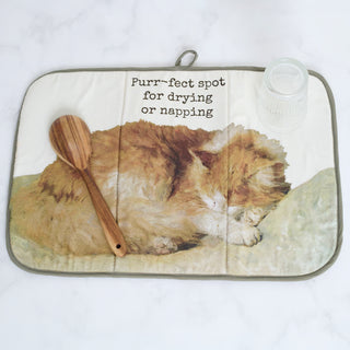 Purrfect Cat Drying Mat