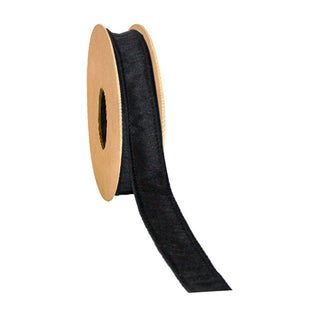 1" Dupioni Ribbon Copper Brown