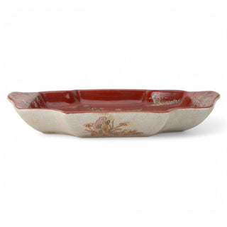 Crimson Courtyard Tray
