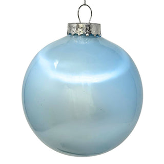 Plastic Pearl Ornament Lt. Blue 6"
