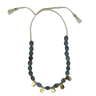 Tabs Blue Beads Necklace