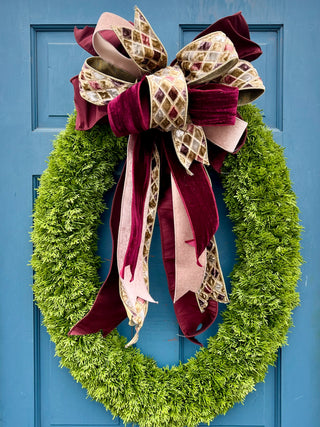 Taupe Jewel Velvet Ribbon 2.5"