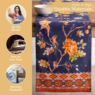 72" Table Runner Cotton Kelim Double Layer