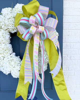 Pastel Easter Bunny Bow