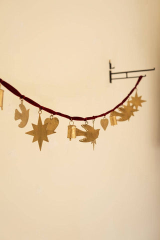 Gold Christmas Charm Garland