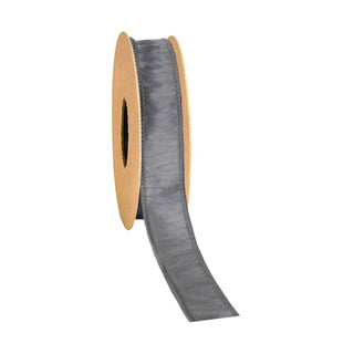 1" Dupioni Ribbon Copper Brown