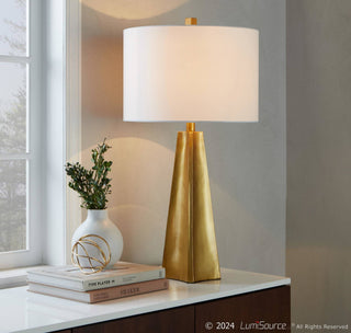 Pompeii 29" Gold Lamp