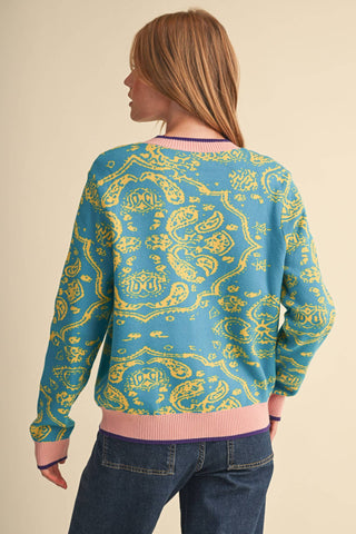 PAISLEY KNIT CARDIGAN