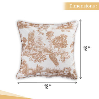 18" Throw Pillow Cover Trianon Bronze