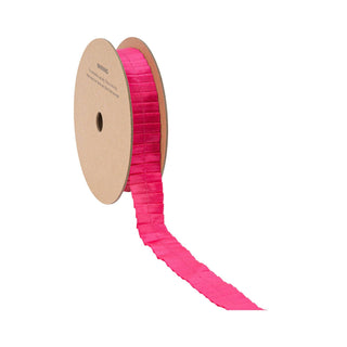 1" Pleated Ribbon Pink