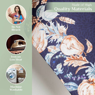 Kitchen Towels Cotton Pumpkin Blues S/3