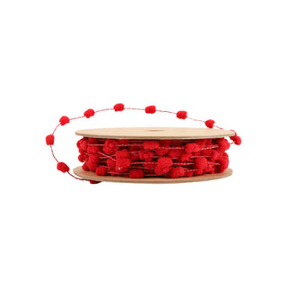 Red Pom Ribbon
