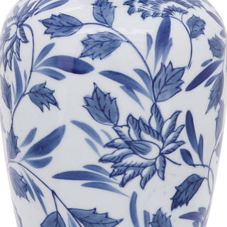 Blue White Floral Vase