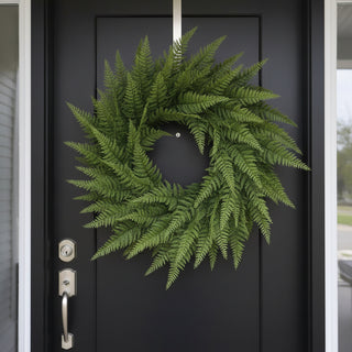 24" Fern Wreath Green