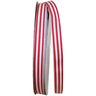 3/8" Red Stripe Ribbon