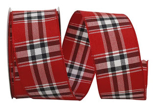 1.5" Lauren Plaid Wired Ribbon
