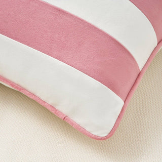 Pillow Covers Lt Pink/White 20"