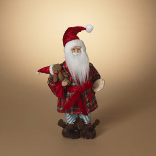 18" Santa Plaid Robe