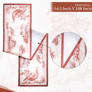 108" Turkey Table Runner