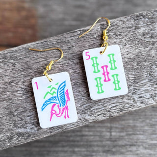 Mahjong Bamboo Earrings