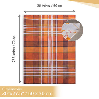 Kitchen Towels Cotton  S/3 Oak Leaves