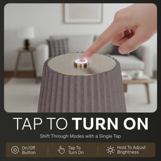 Taupe 16" Rechargeable LED Lamp