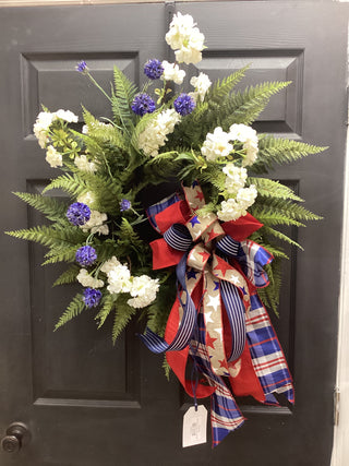 Stars and Stripes Fern Wreath