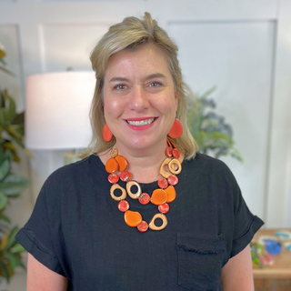 Danna Necklace - Orange Combo