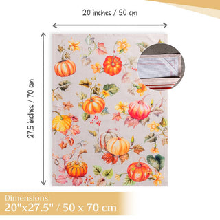 Kitchen Towels Cotton S/3 Potiron