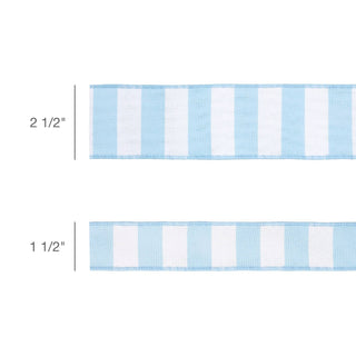 2.5" Light Blue Stripe Ribbon
