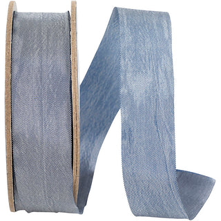 7/8" Bluestone Crinkle Ribbon