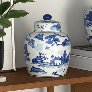 Chinoiserie Temple Jar