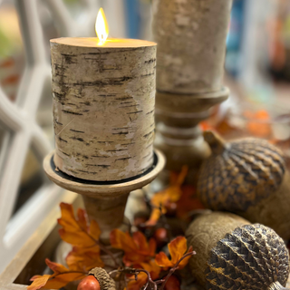 Birch LED Wax Candle Set