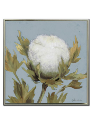 Cotton Ball Art Single Stem