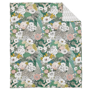 Garden Floral Quilted Throw